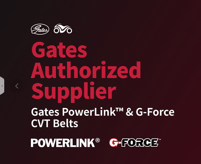 Bulk purchase genuine Gates motorcycle CVT belts, official authorized distributor with full specifications